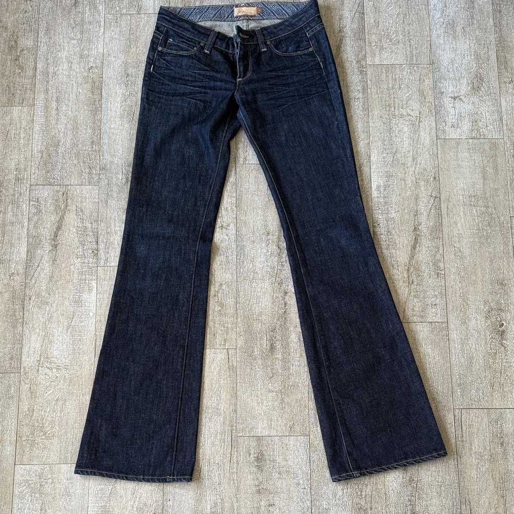 Paige Women Dark Blue Jeans